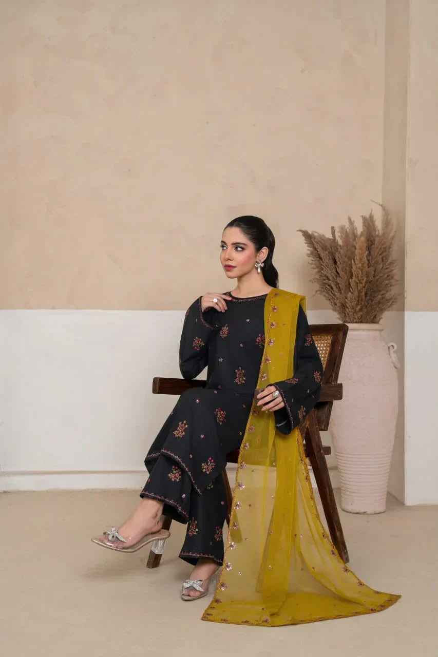 Allyure Embroidered 3PC