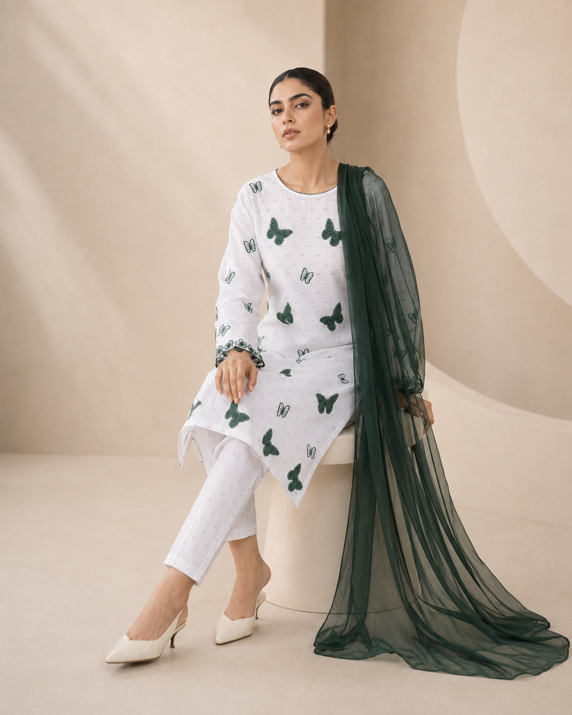 Green Butterfly 3pc