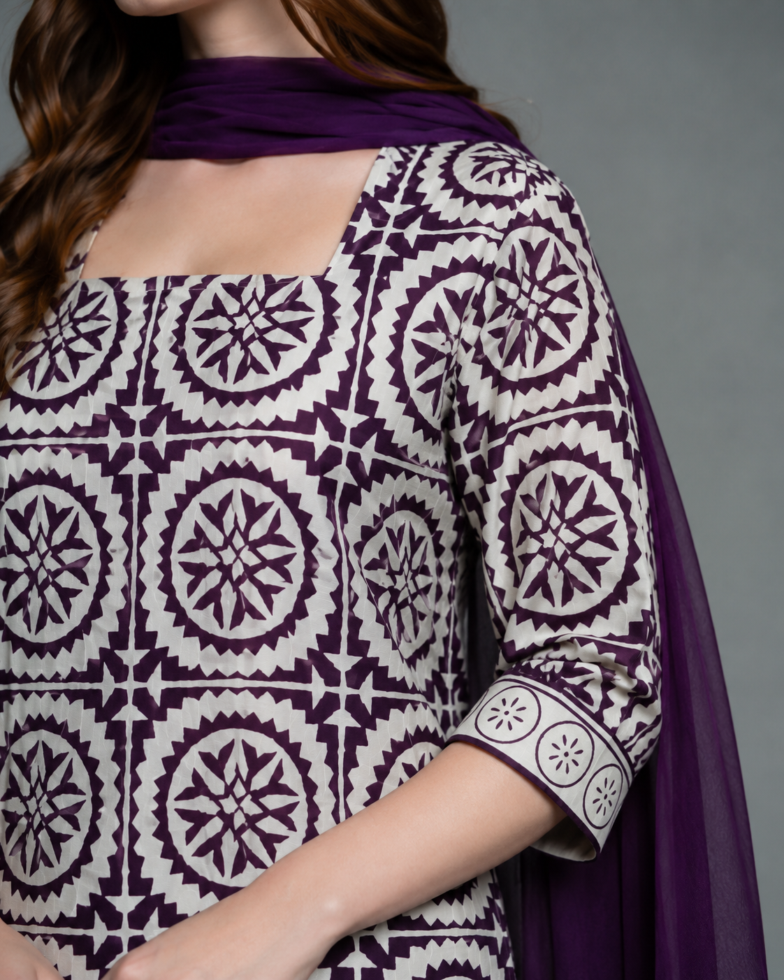 Pemberly Printed 3pc β Purple