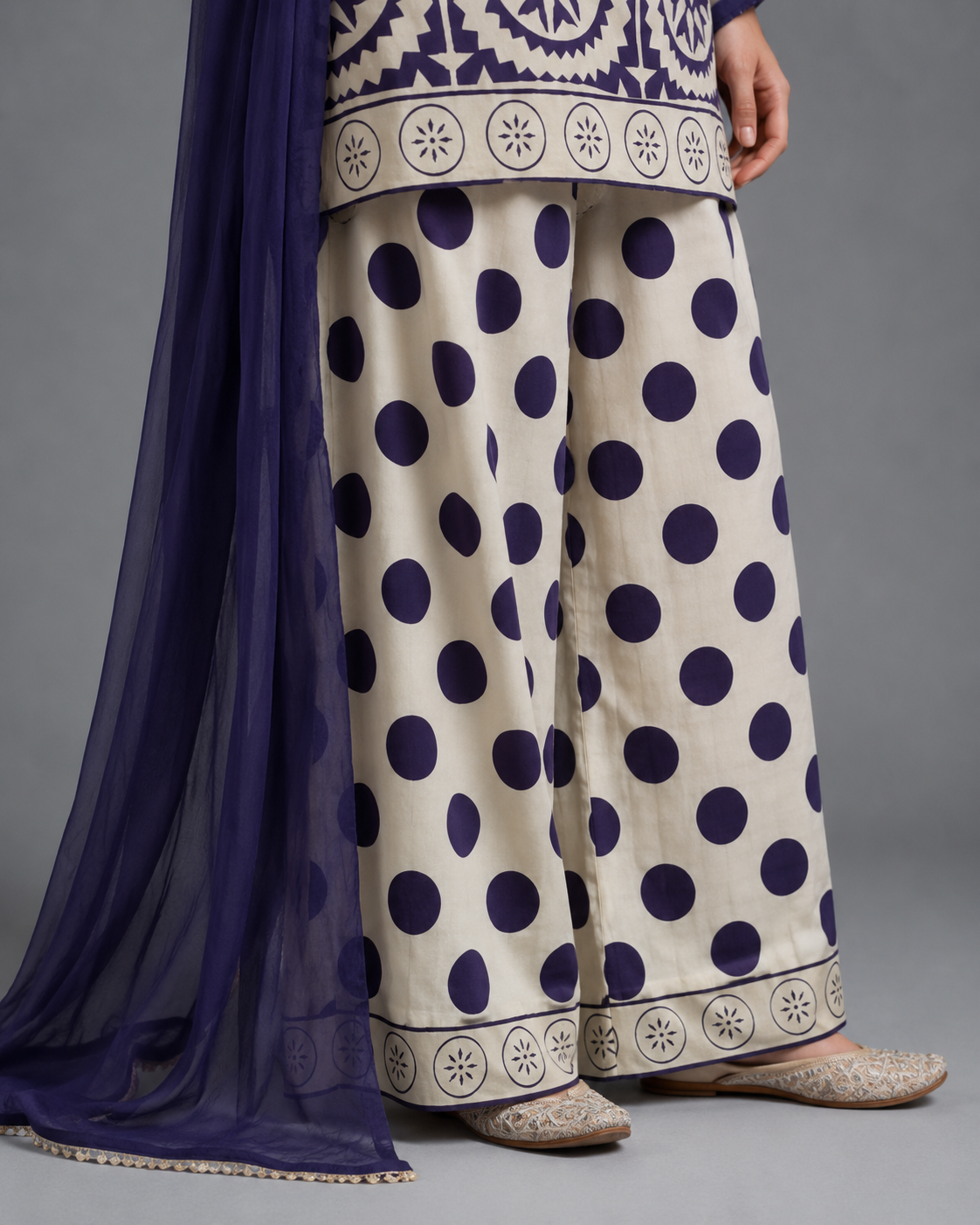 Pemberly Printed 3pc - Navy
