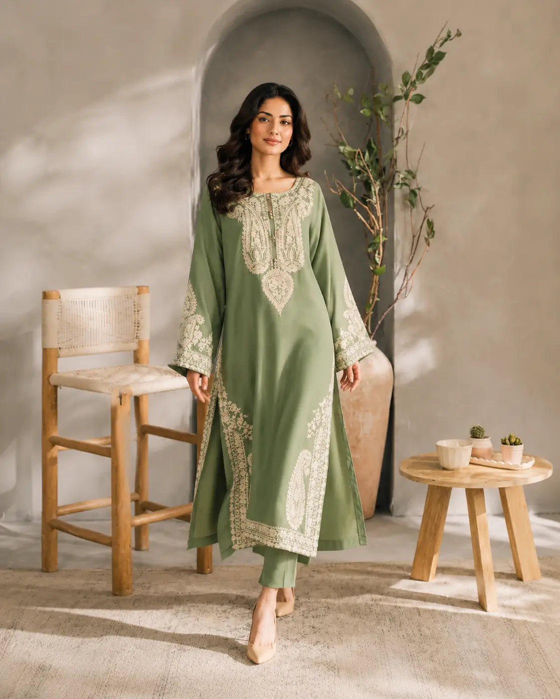 Afreen Embroidered 3Pc