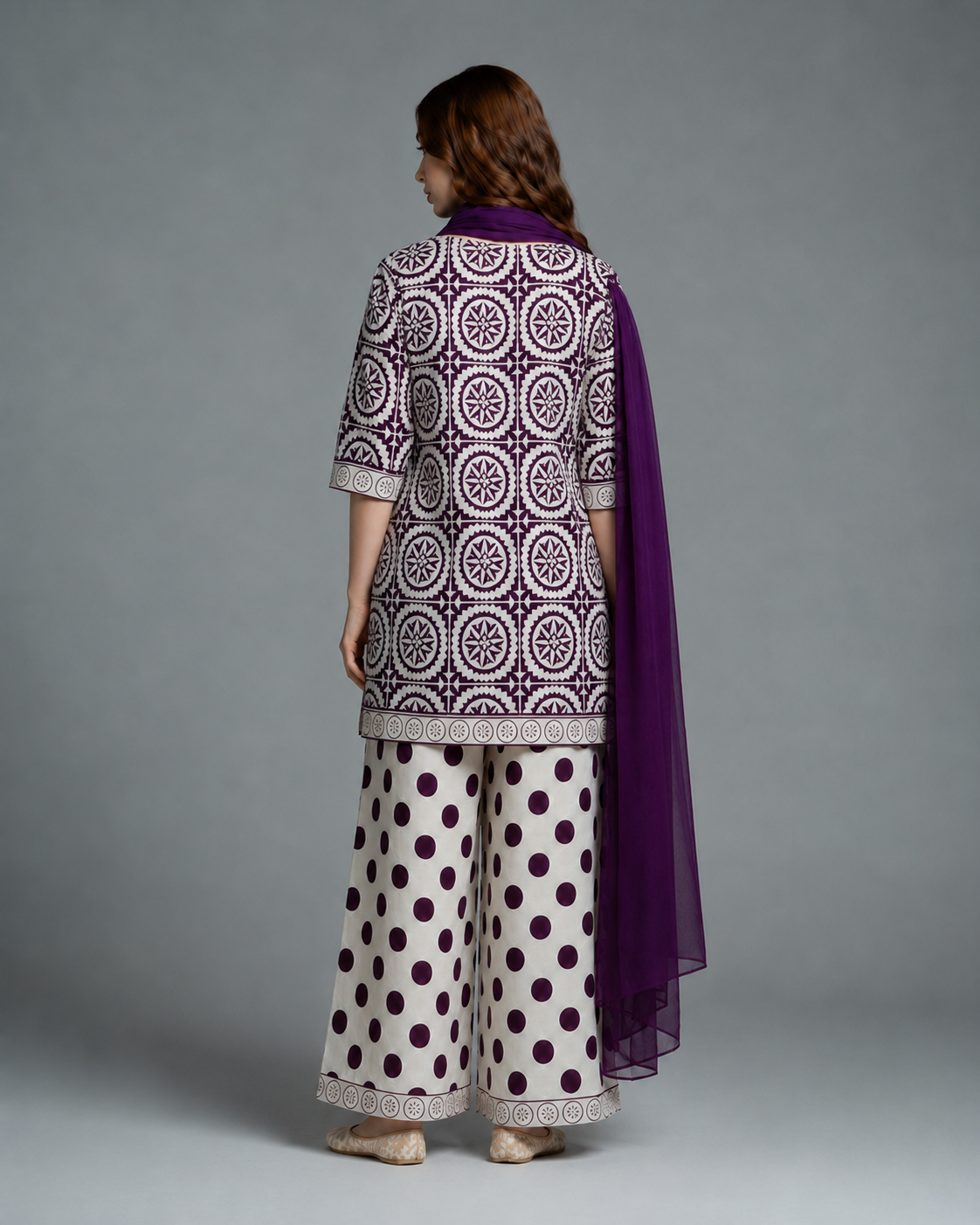Pemberly Printed 3pc β Purple