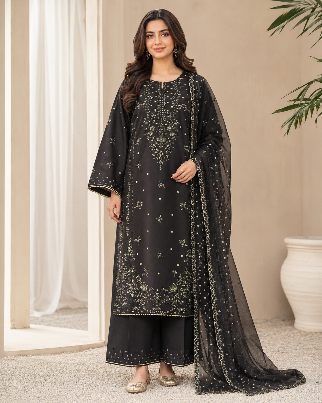Mannat Embroidered 3pc