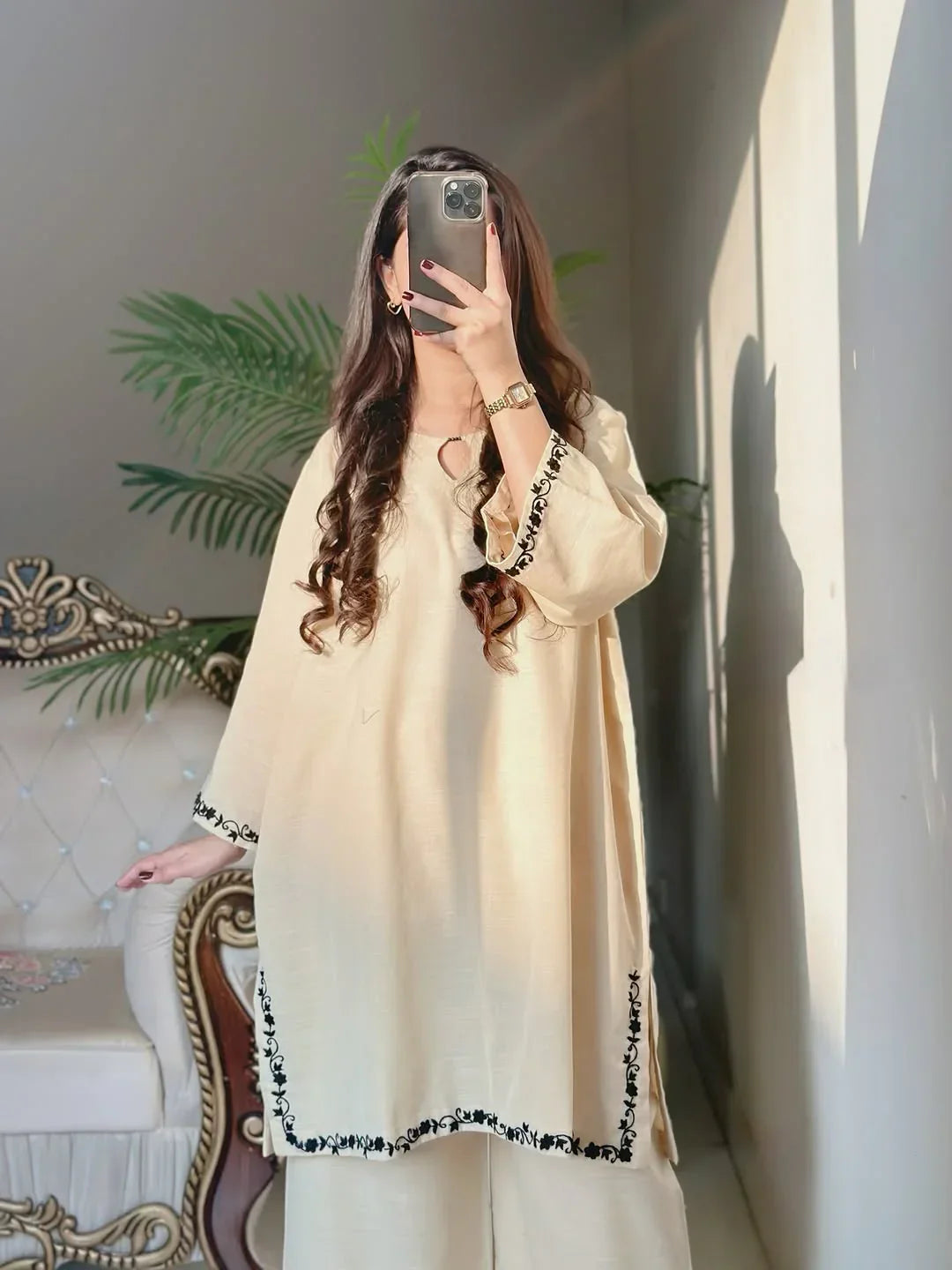 Zarf Embroidered Co-ord Ser