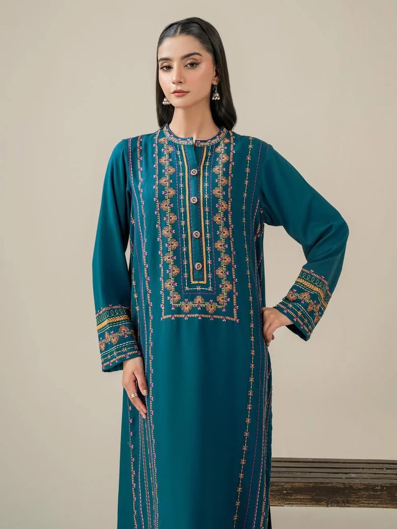 TEAL EMBROIDERED 2Pc