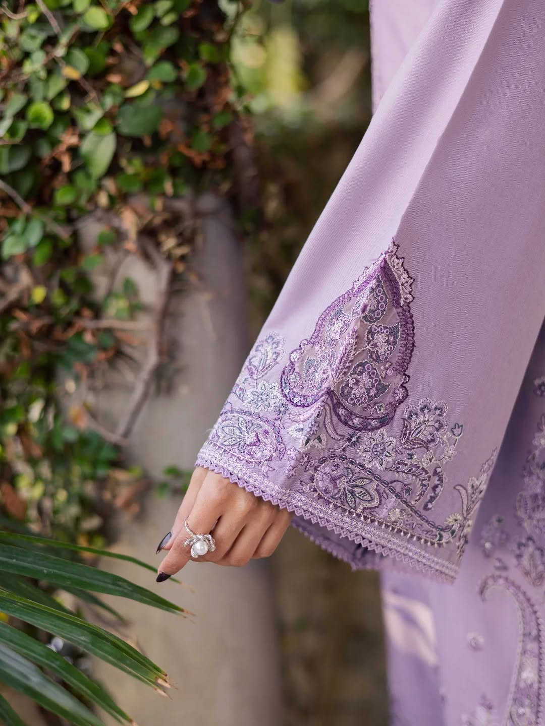 Lavender Embroidered 3pc