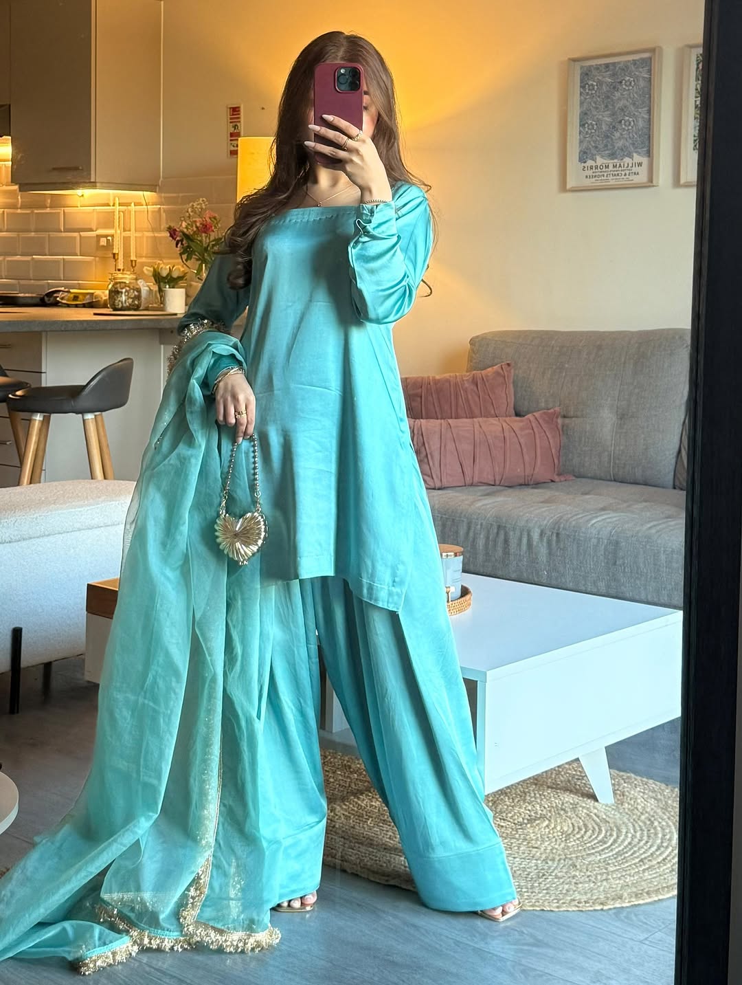 TealBug Embroidered 3pc