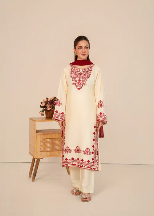 Laal Bahar Embroidered 3pc