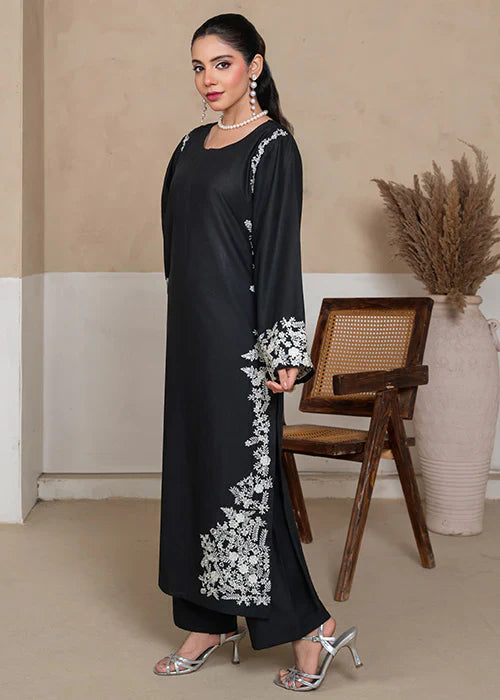 Black Margarita Embroidered 2pc