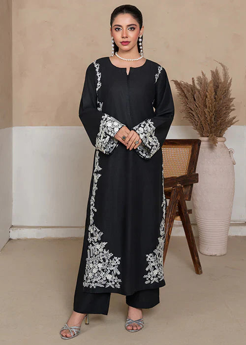 Black Margarita Embroidered 2pc