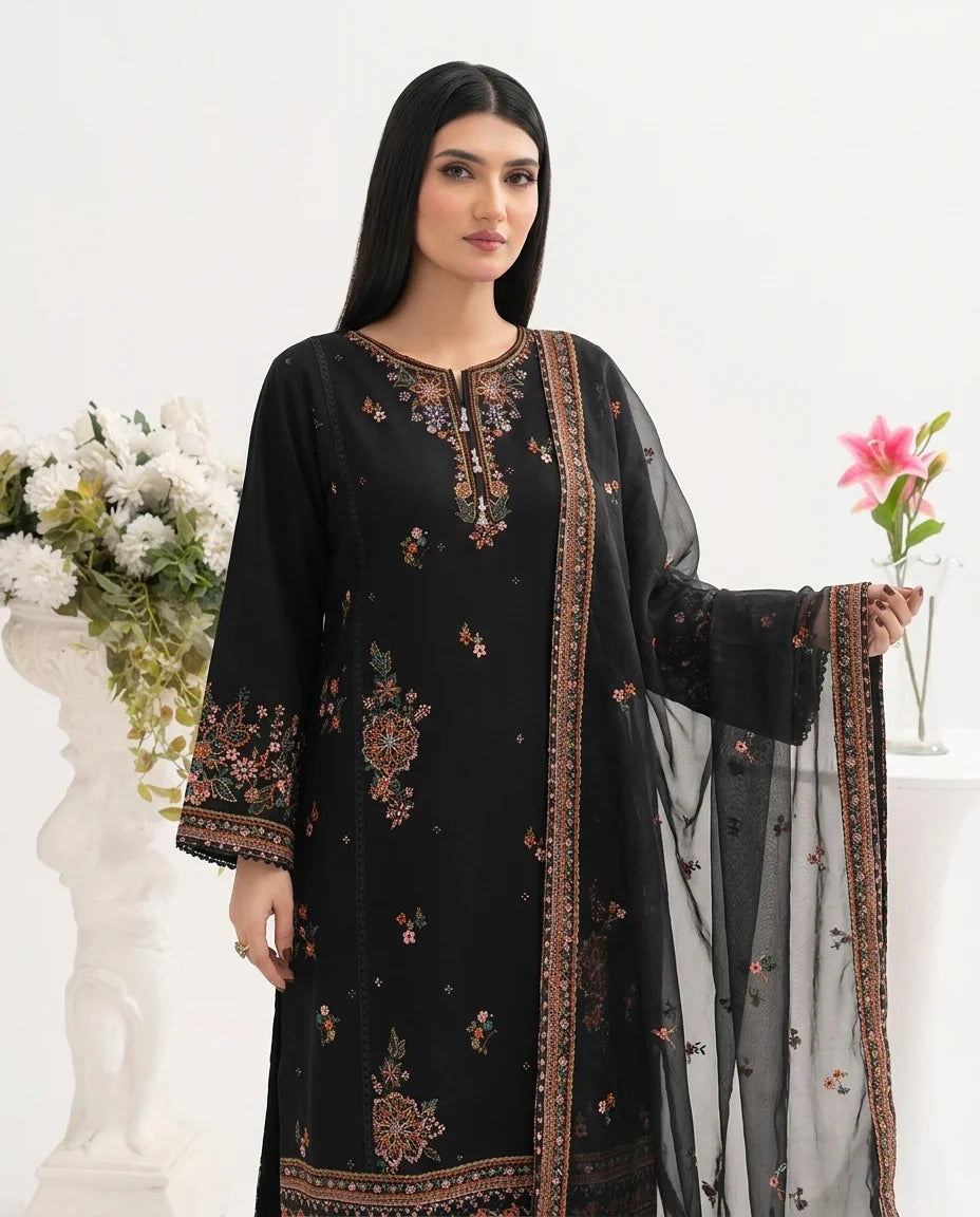 Hareem Embroidered 3PC
