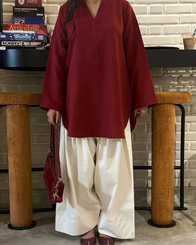 Dynamic Cherry Furshi Co-ord