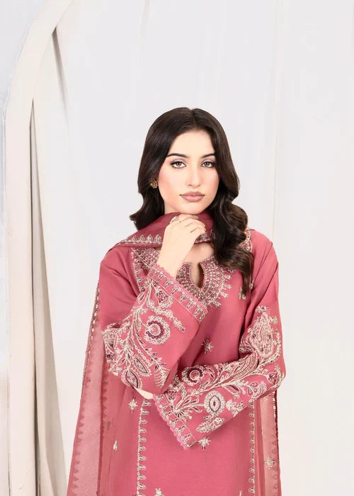 PINK OPAL EMBROIDERED 3PCS