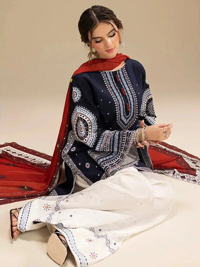 Ruhi Embroidered 3pc
