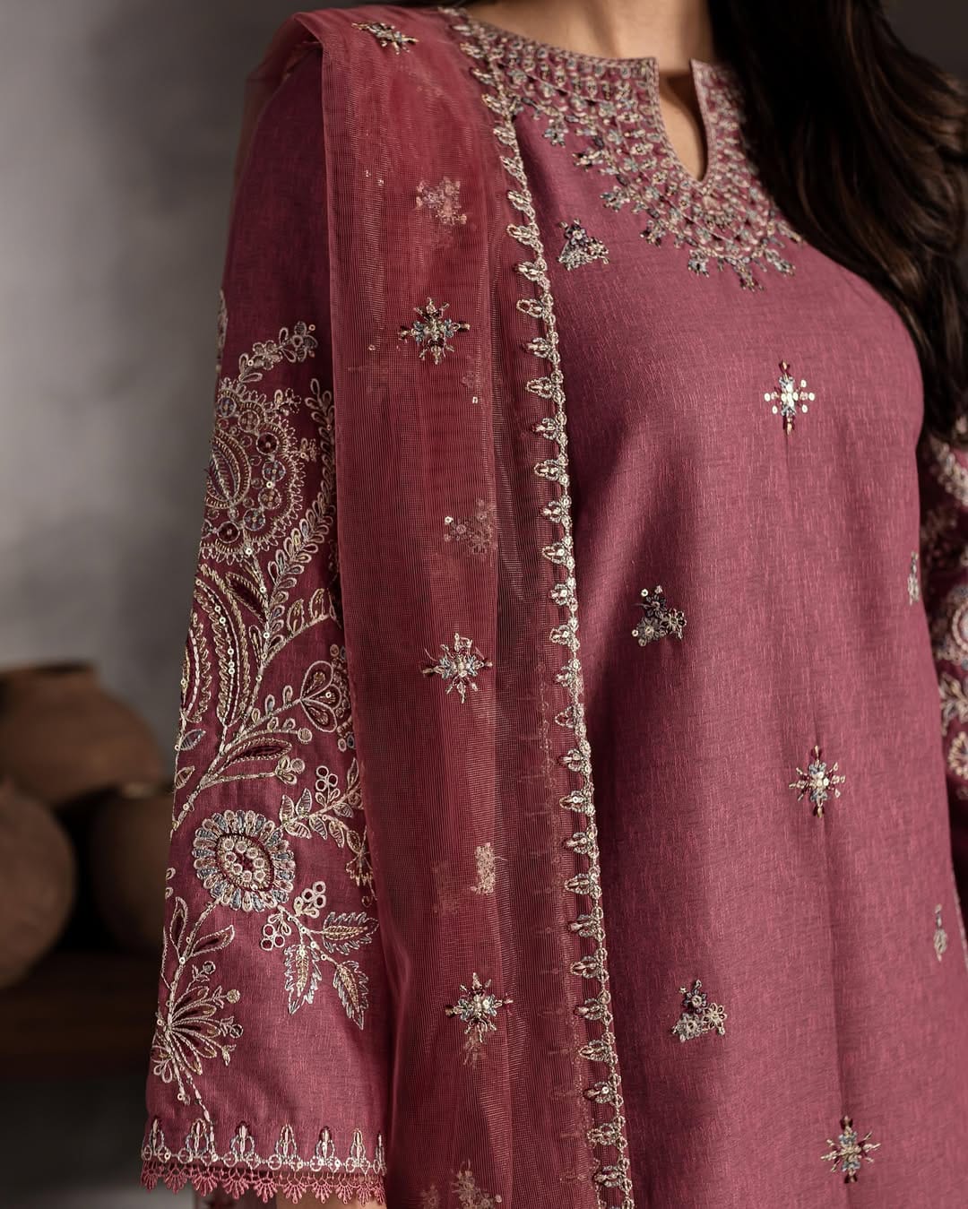 Arooba Embroidered 3PC