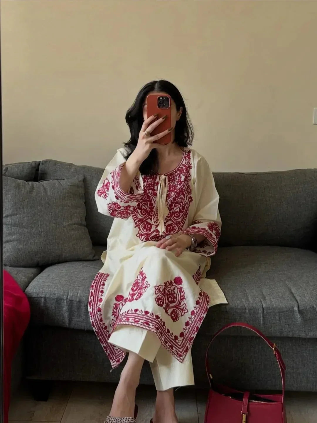 Laal Bahar Embroidered 3Pc