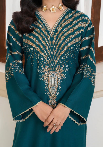 Luxe Teal Embroidered 3pc