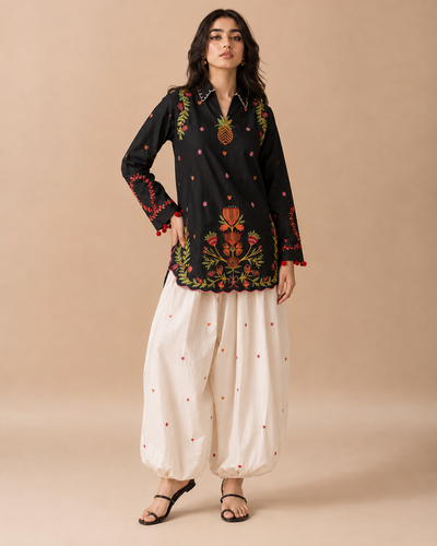 Ananas Embroidered Co-ord Set