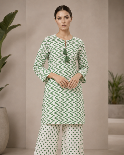 Emerald Chevron Co-ord Set