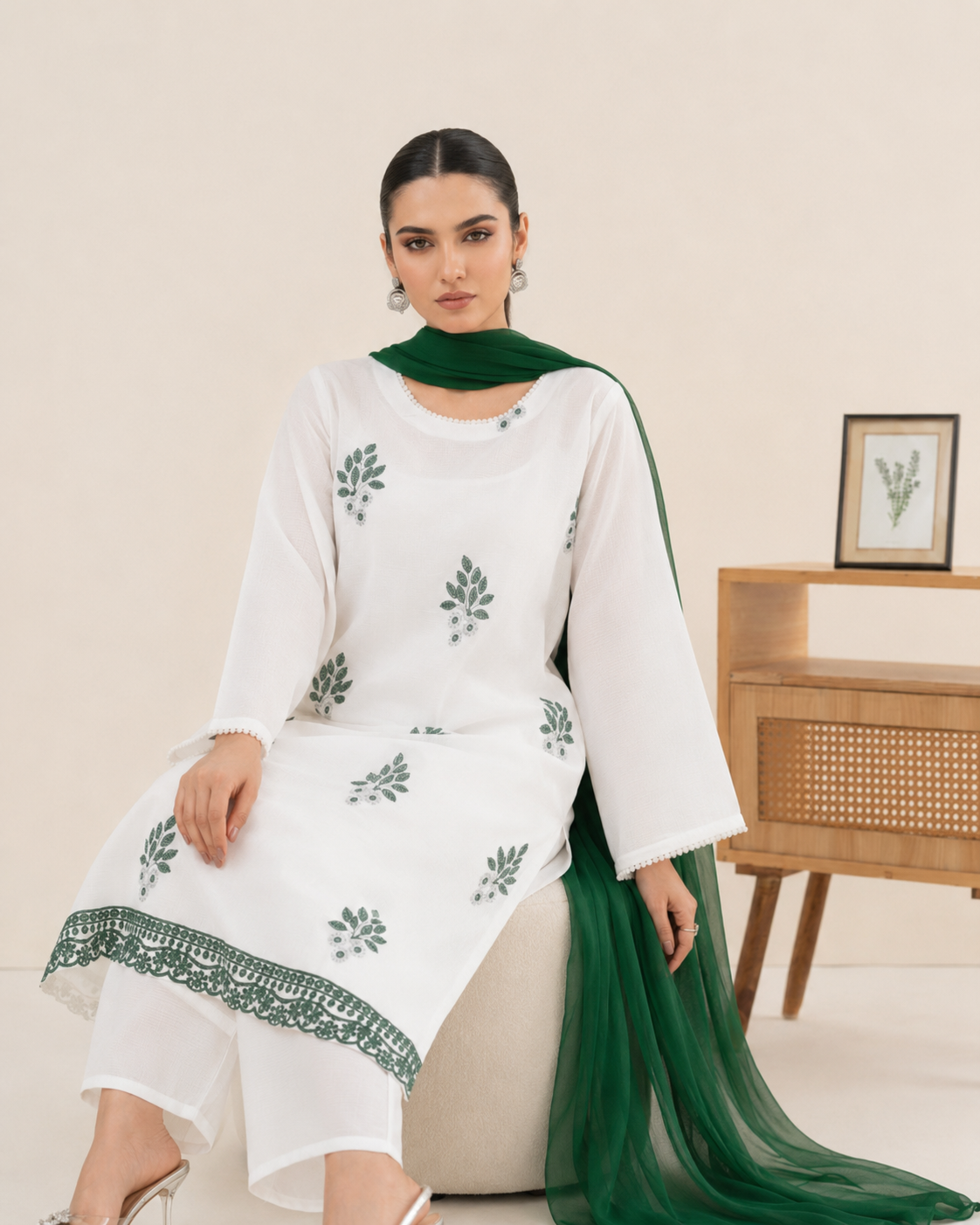 National Embroidered 3pc