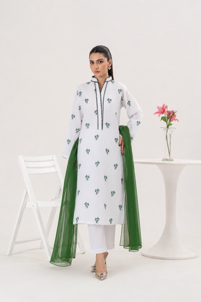 Azadi Embroidered 3pc