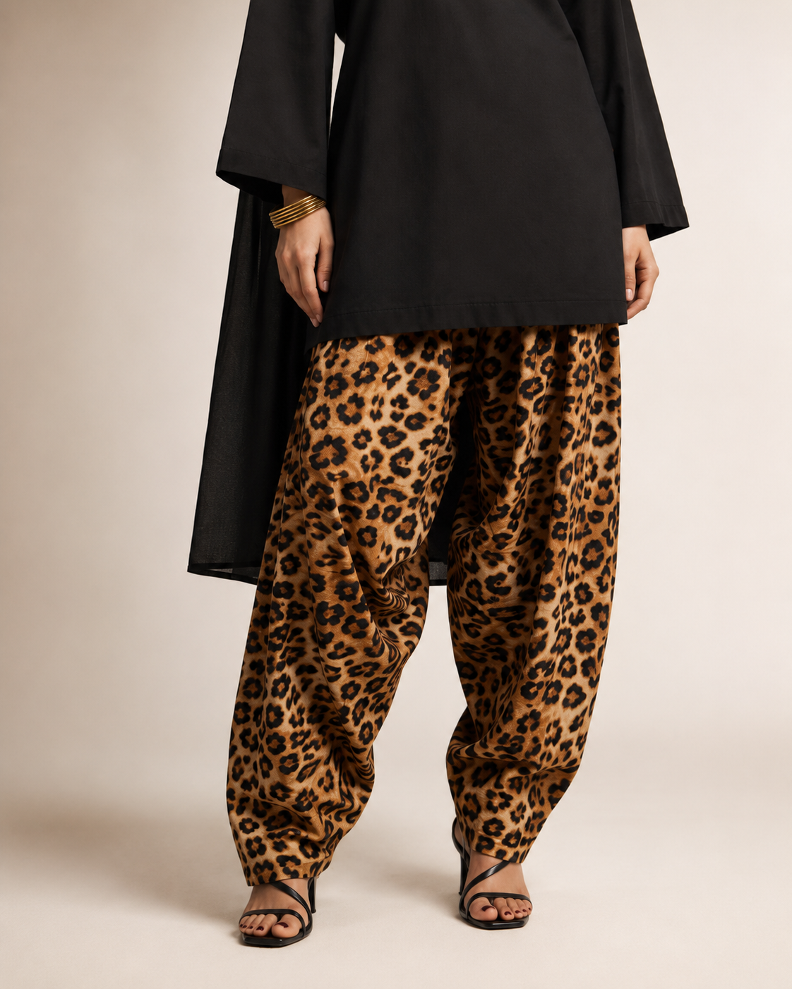 Leopard Noir Co-ord Set