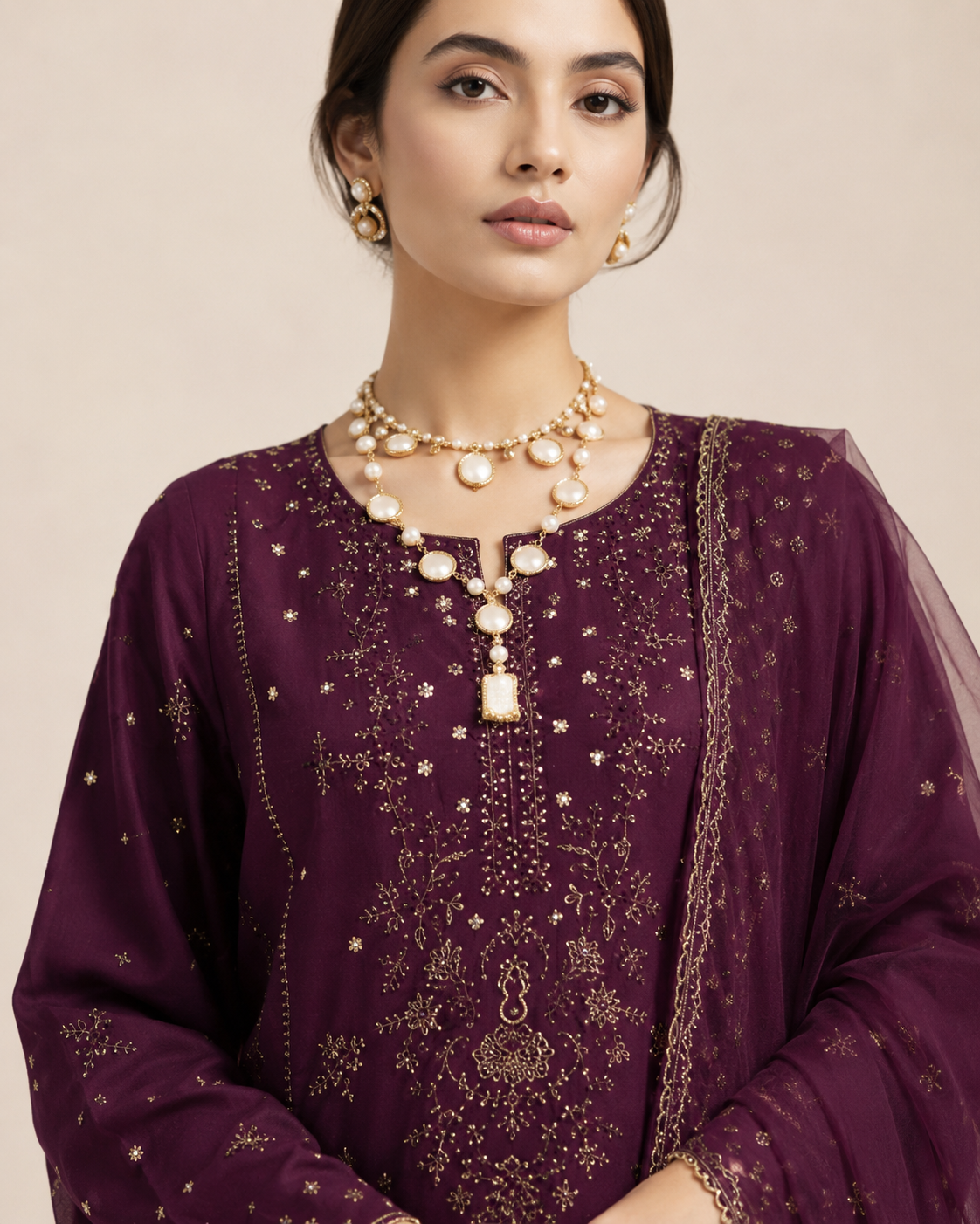 Aneesa Embroidered 3pc