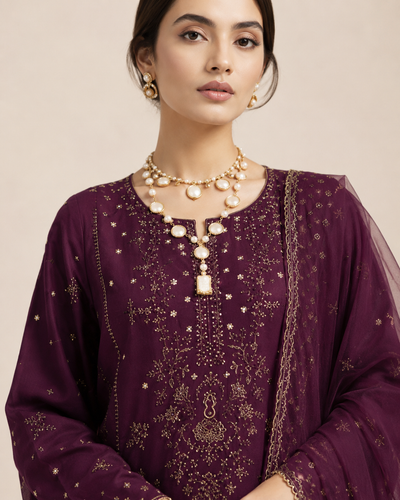 Aneesa Embroidered 3pc