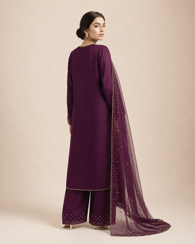 Aneesa Embroidered 3pc