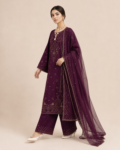 Aneesa Embroidered 3pc