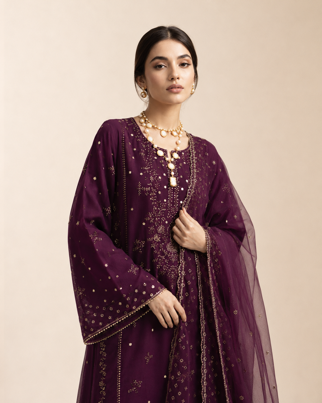 Aneesa Embroidered 3pc