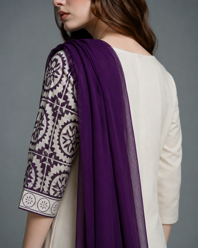 Pemberly Printed 3pc — Purple