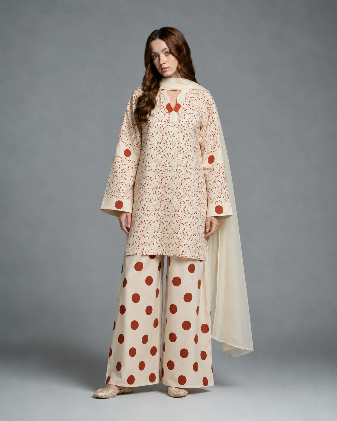 Polka Dot Printed 3pc
