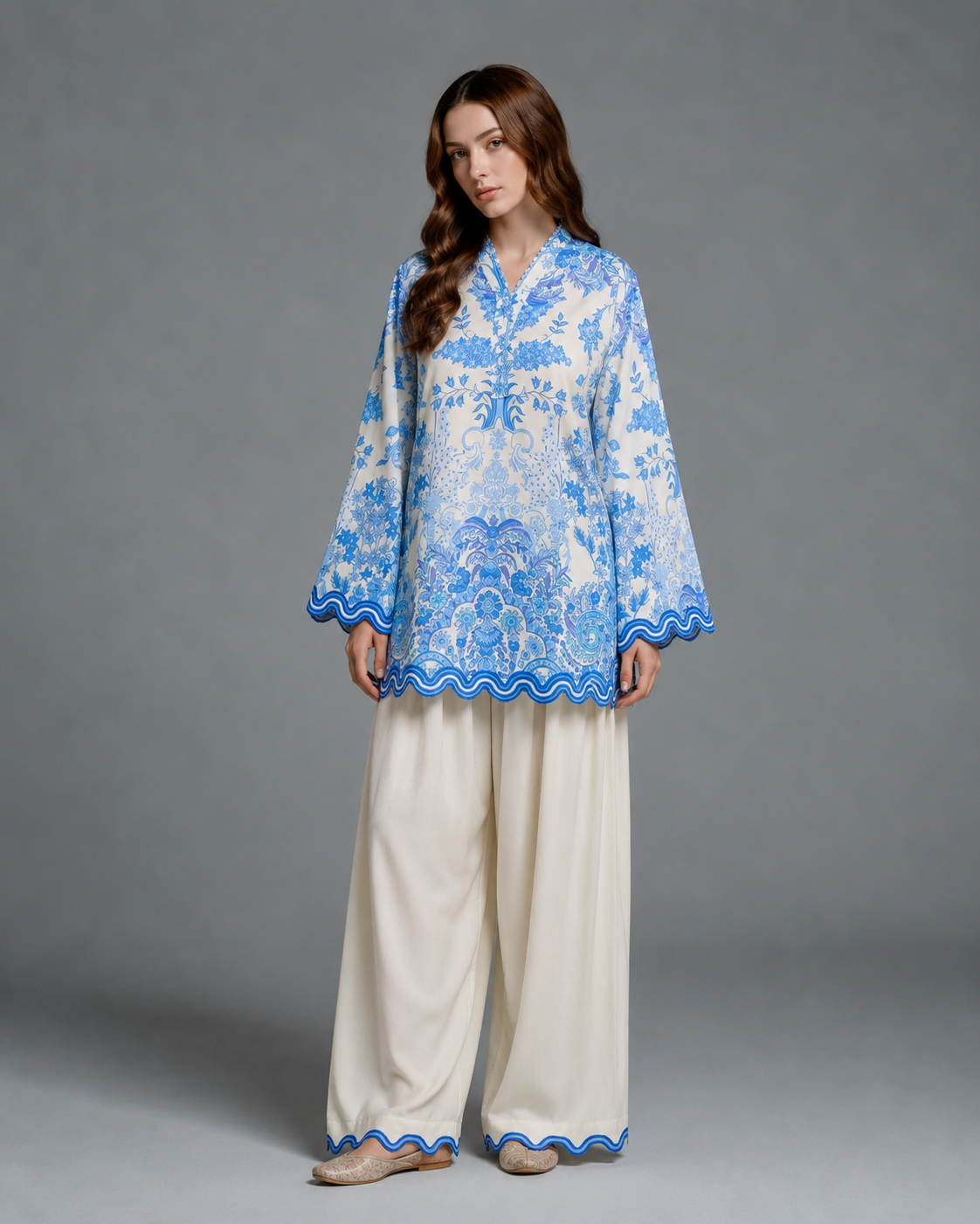 Sky Lid Embroidered 2pc