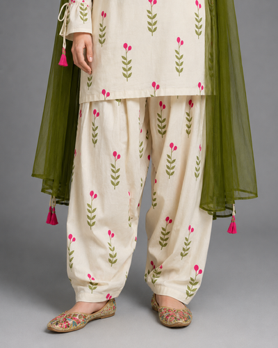 Green Berry Printed 3pc