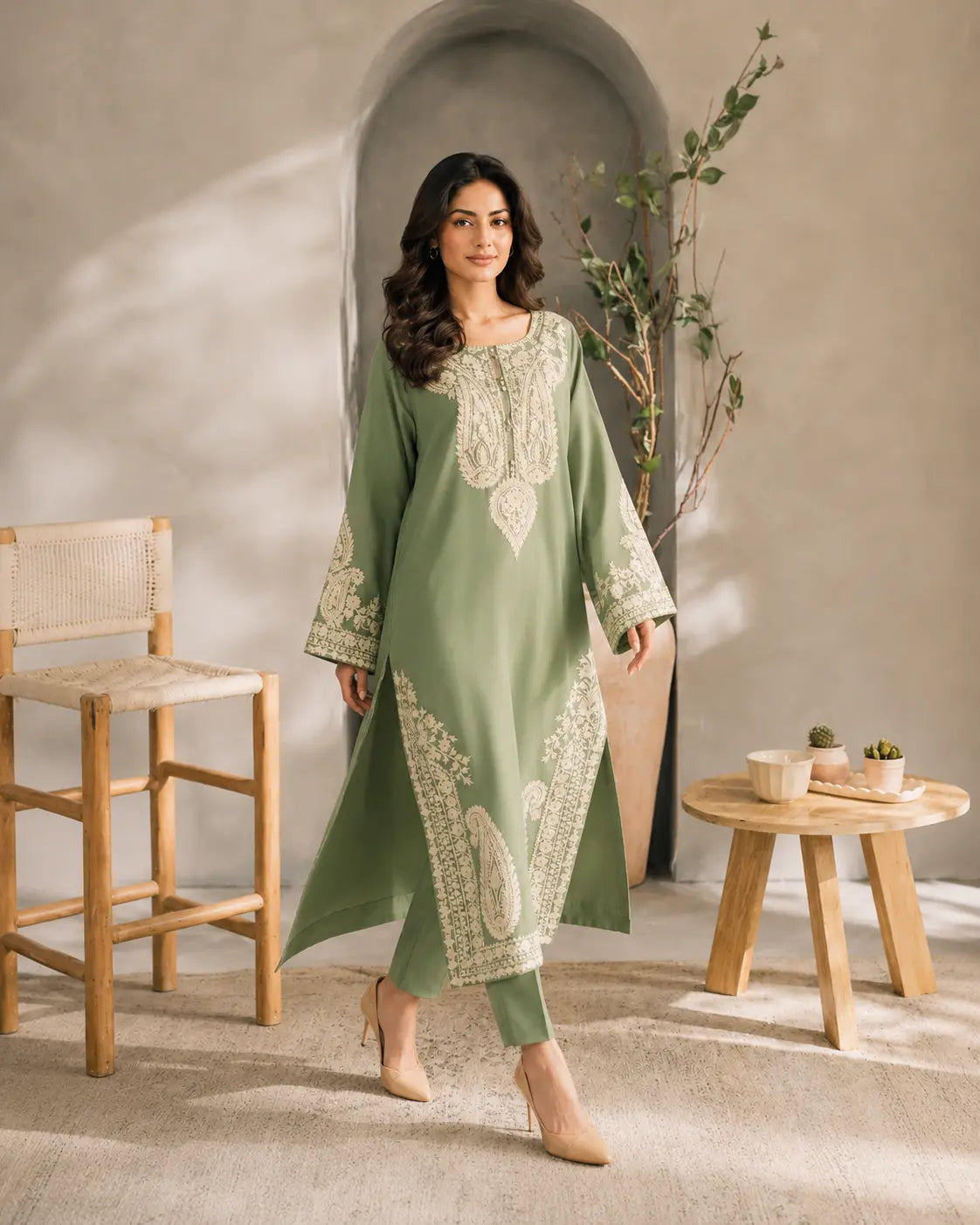 Afreen Embroidered 3Pc