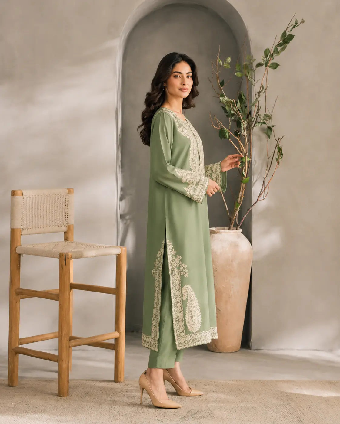 Afreen Embroidered 3Pc