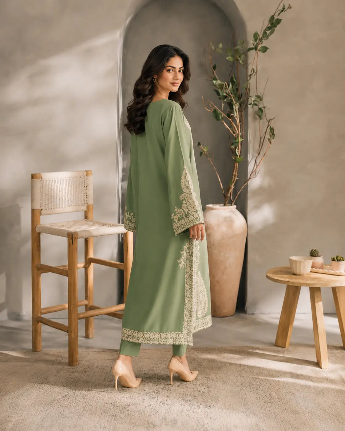 Afreen Embroidered 3Pc