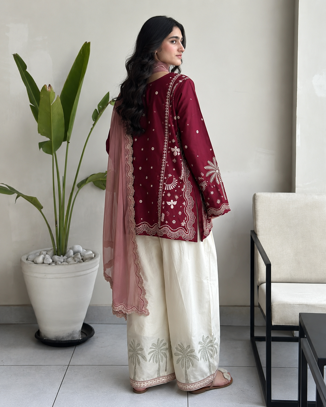 Palmera Embroidered Co-ord Set