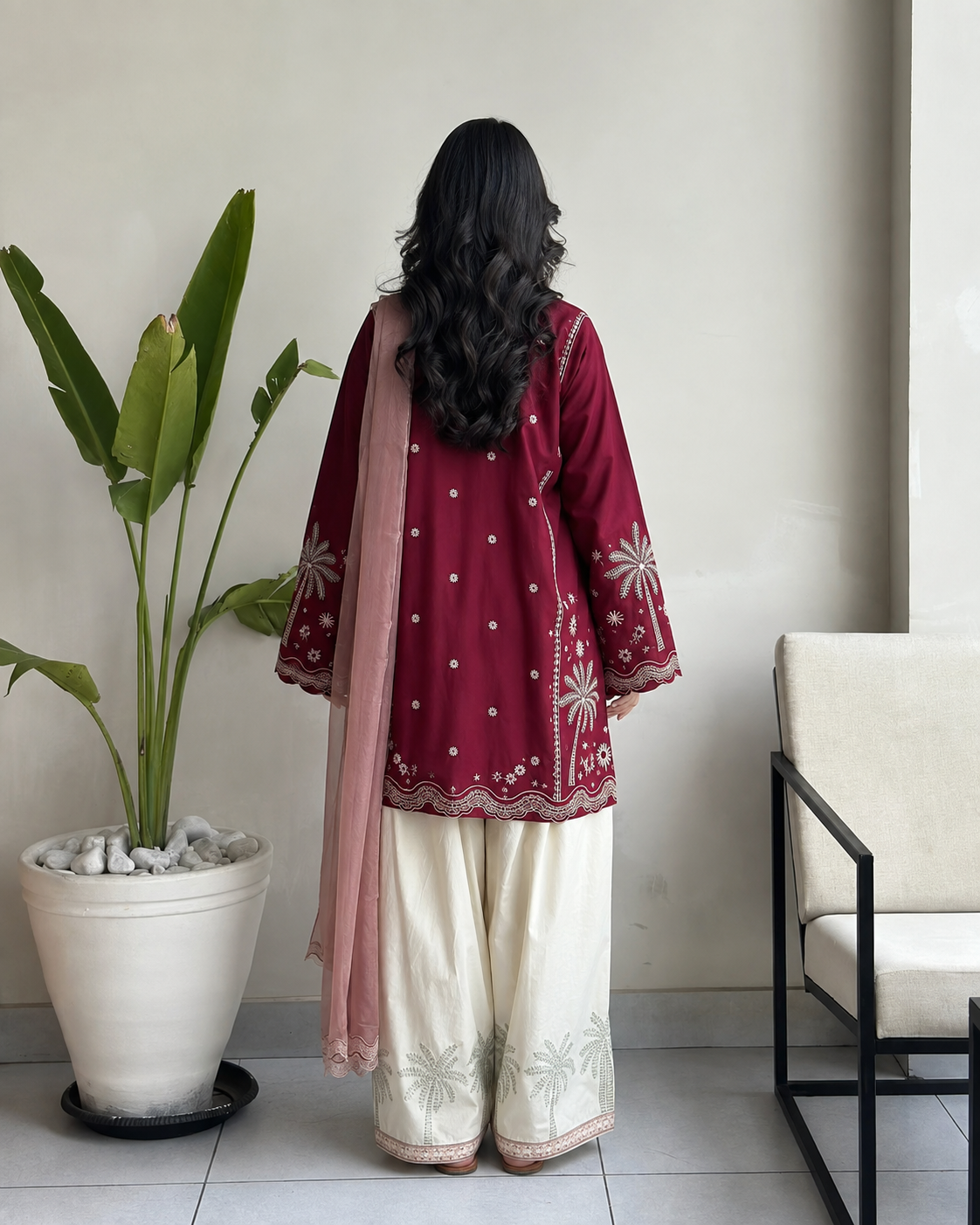 Palmera Embroidered Co-ord Set