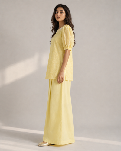 Buttery Chikankari Co-ord Set