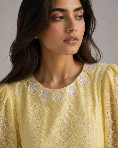 Buttery Chikankari Co-ord Set