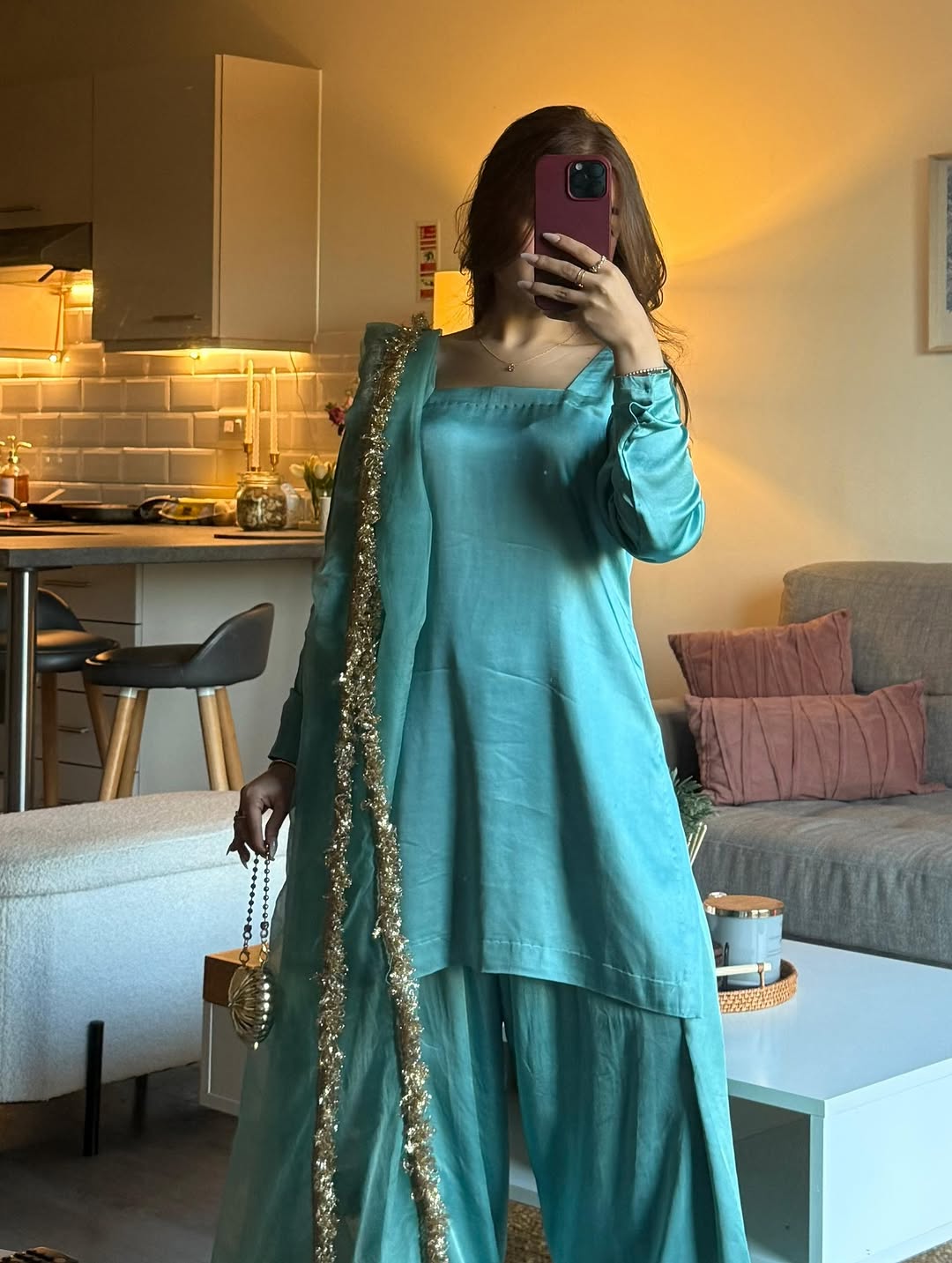 TealBug Embroidered 3pc