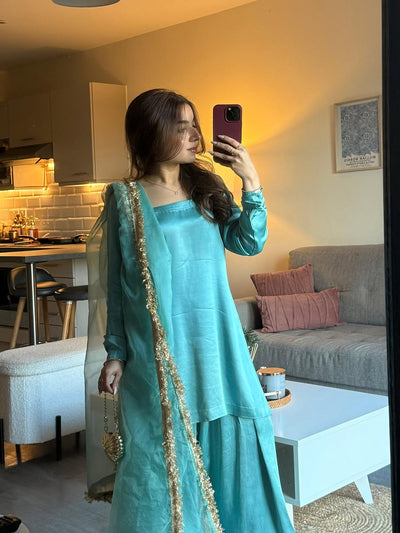 TealBug Embroidered 3pc