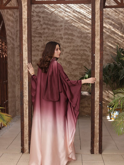 Blush Double-Tone Kaftan Set