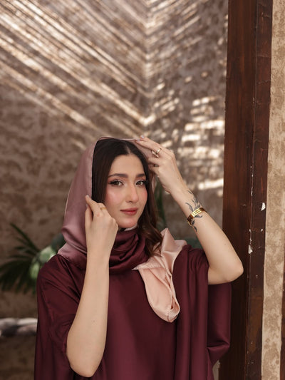 Blush Double-Tone Kaftan Set