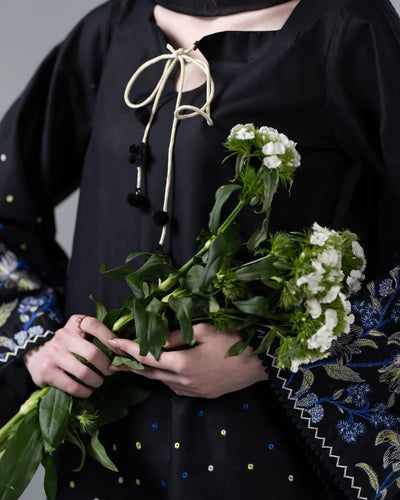 Osen Black Embroidered 3pc