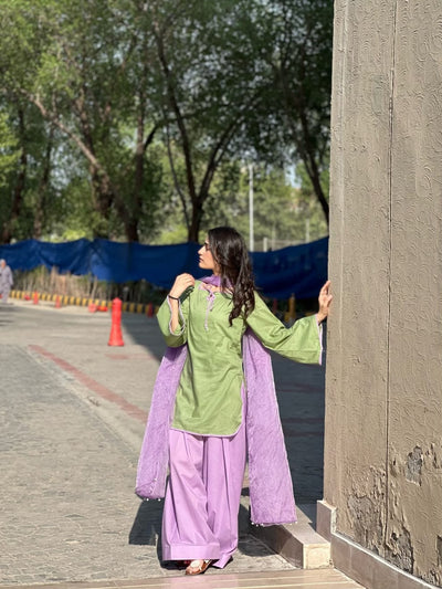 Dual Farshi Embroidered 3pc