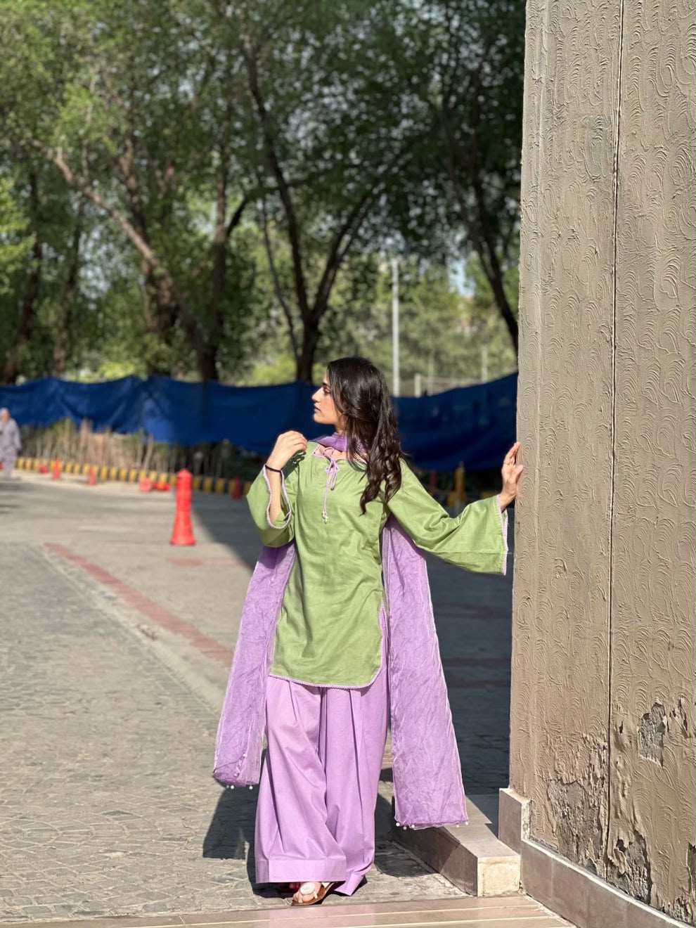 Dual Farshi Embroidered 3pc