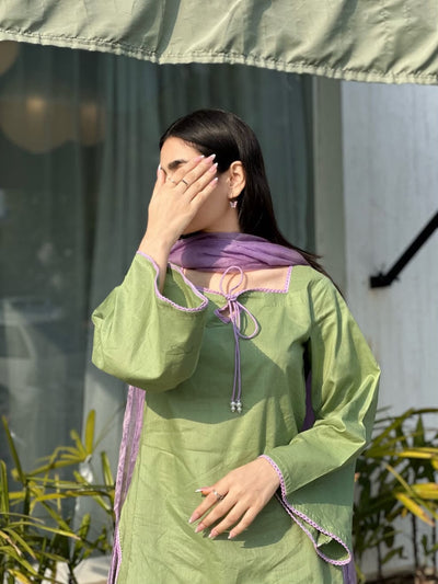 Dual Farshi Embroidered 3pc